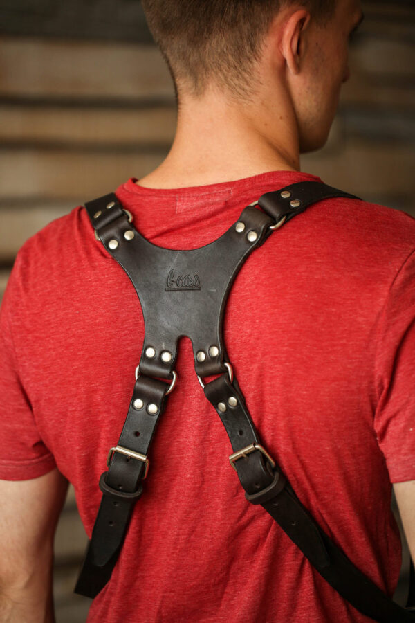 Leather Camera Harness model "NEWTON" 1