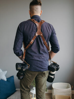 Leather Camera Harness model "ROCK"