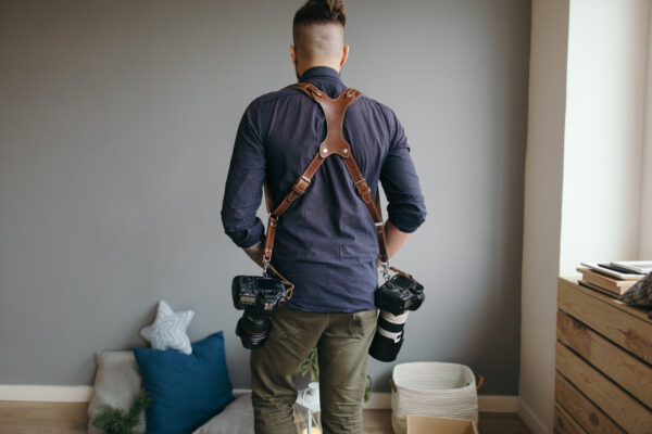 Leather Camera Harness model "ROCK"