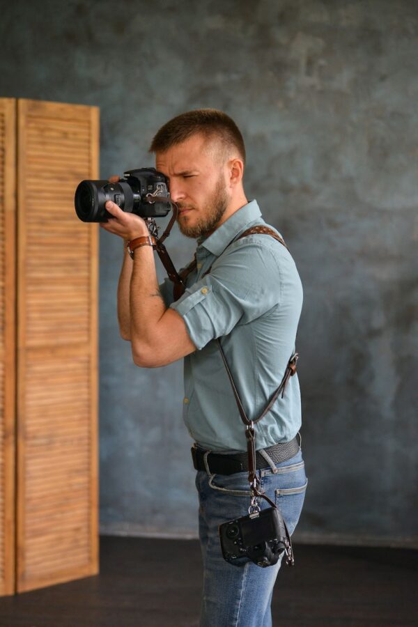 Leather Camera Harness model "ROCK HOLE" 5