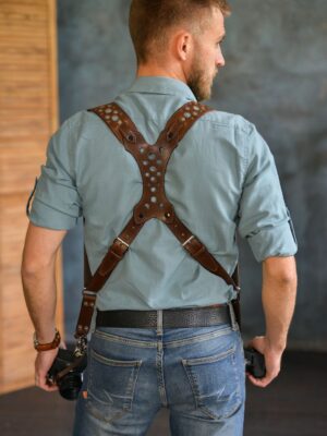 Leather Camera Harness model "ROCK HOLE"