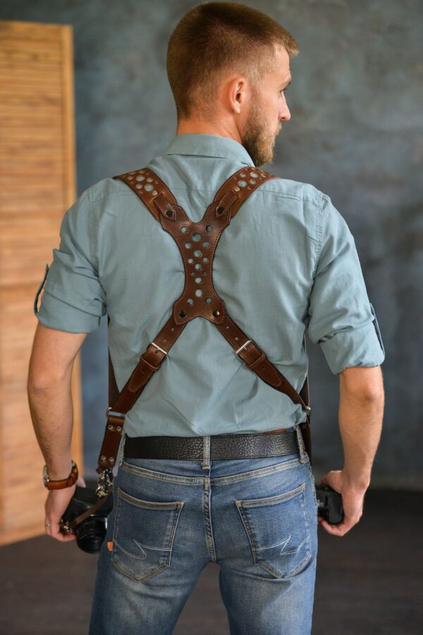 Leather Camera Harness model "ROCK HOLE"