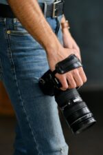 Camera Leather Wristband