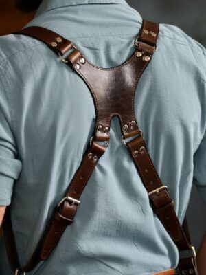 Leather Camera Harness model “NEWTON PRO” 13