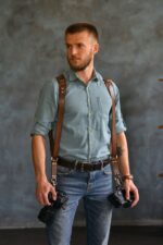 Leather Camera Harness model "KELT" 1