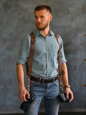 Leather Camera Harness model "KELT" 1