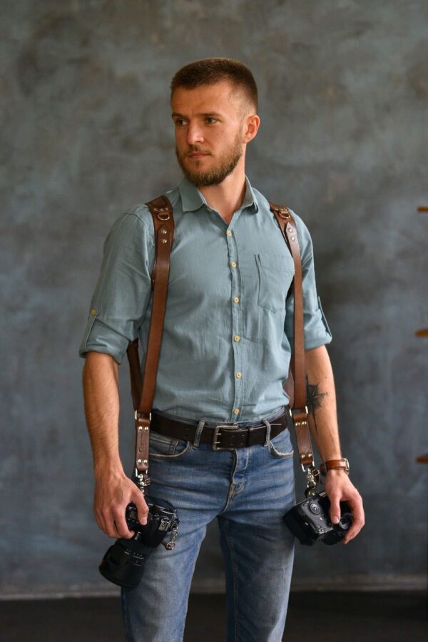 Leather Camera Harness model "KELT" 1