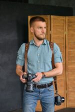 Leather Camera Harness model "KELT" 8