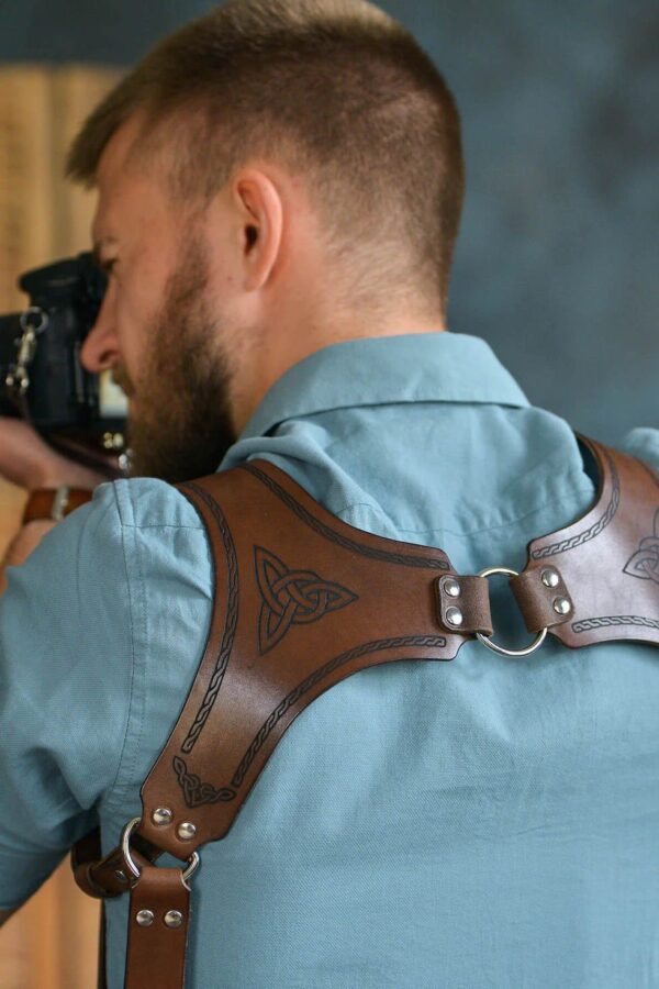 Leather Camera Harness model "KELT" 12