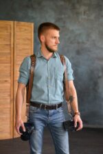 Leather Camera Harness model "KELT" 13