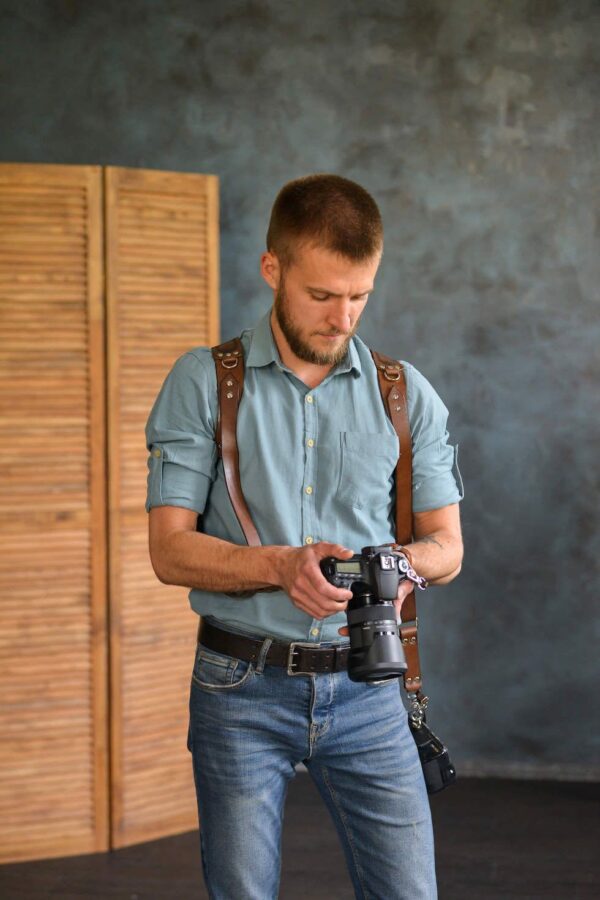 Leather Camera Harness model "KELT" 14