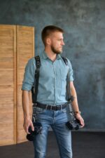 Leather Camera Harness model "nKELT" 1