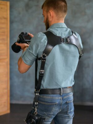 Leather Camera Harness model "nKELT"