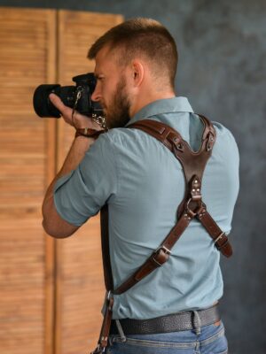 Leather Camera Harness model "ROCK Ring"