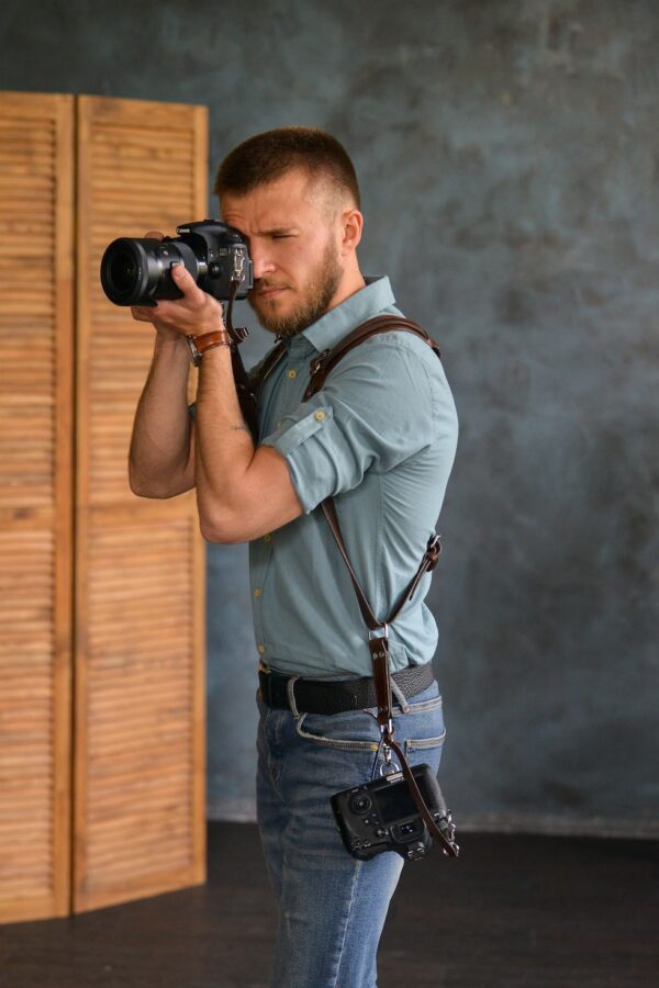 Leather Camera Harness model "ROCK Ring" 4