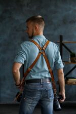 Leather Camera Harness model "ALEX K7" 5