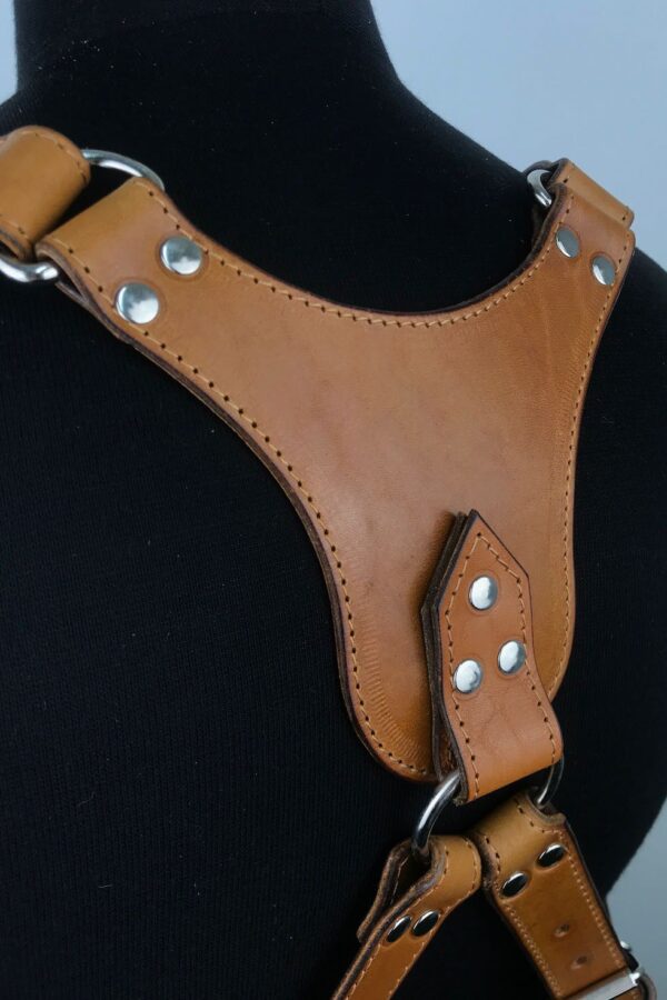 Leather Camera Harness model "ALEX K7" 7
