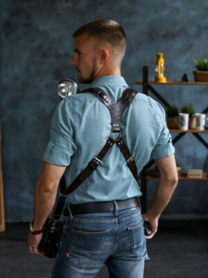 Leather Camera Harness model "ROCK Ring v.2"