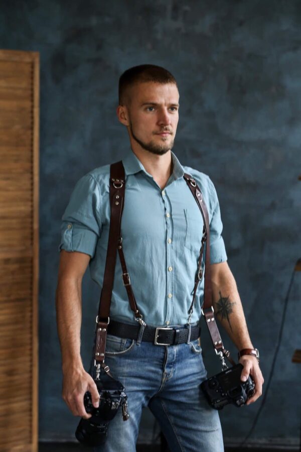 Leather Camera Harness model "Suspender" 3