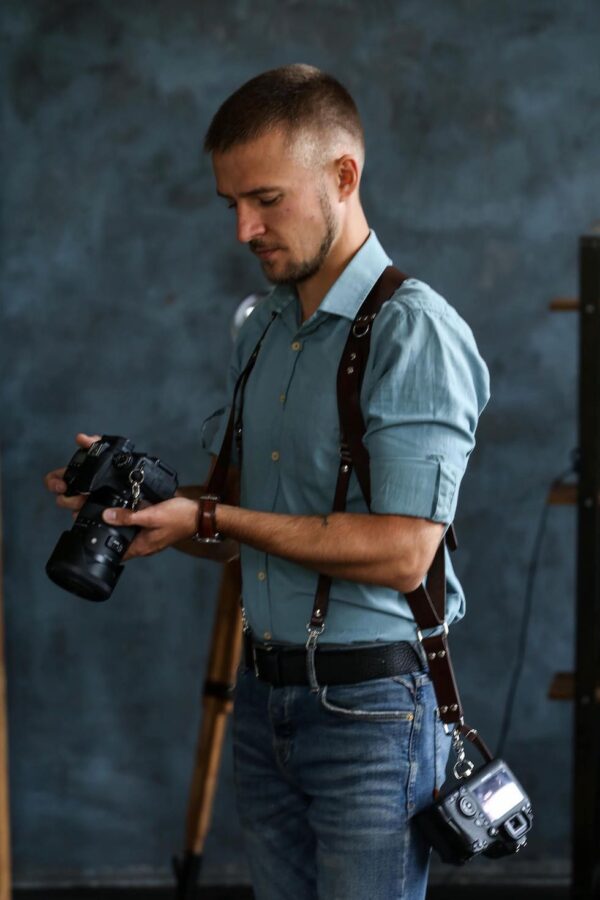 Leather Camera Harness model "Suspender" 6