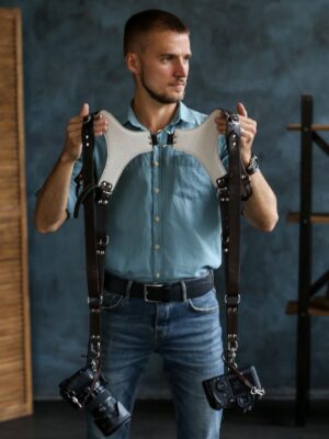 Leather Camera Harness model 'KELT PRO" 08