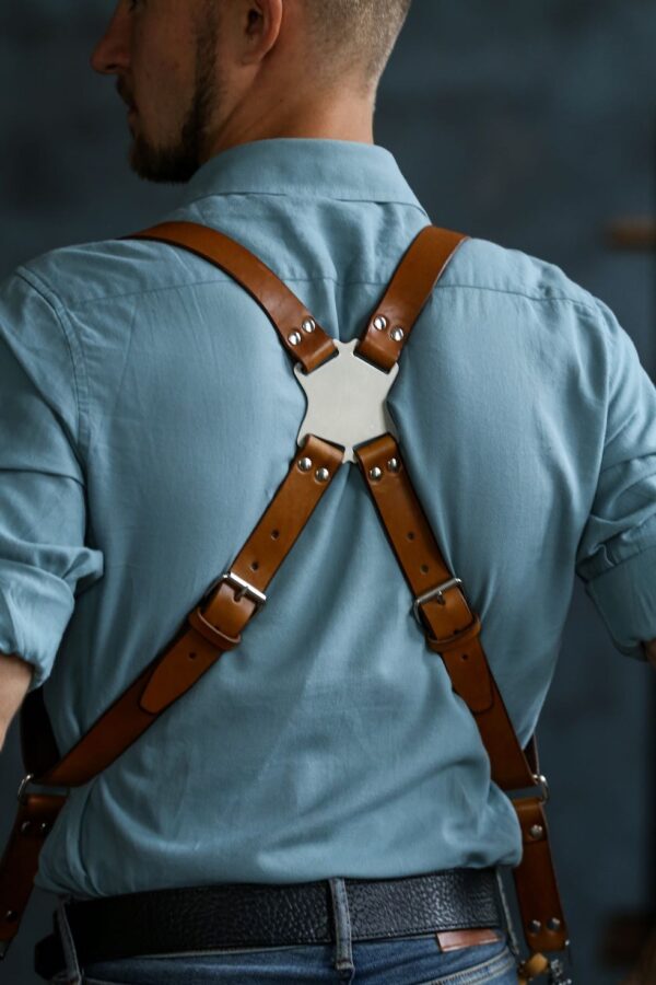 Leather Camera Harness model "NEWTON SS" 5