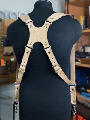 Leather Camera Harness model “Slon” 01