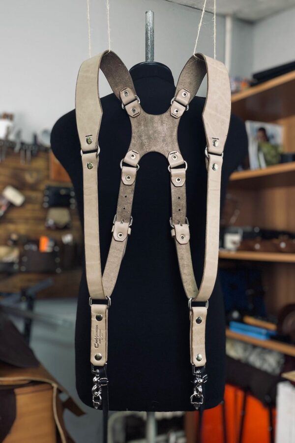 Leather Camera Harness model “Slon” 10